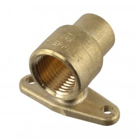 Universal Gas Cooker Straight Wall Plate Connector (15mm / 1/2")