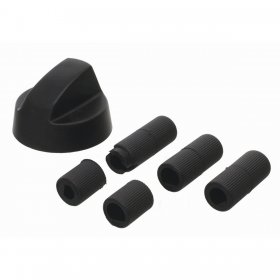 Universal Black Oven Knob With Five Adapters