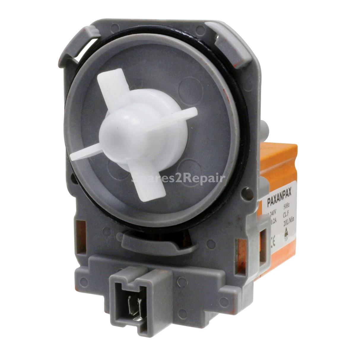 Universal Drain Outlet Pump Base (Twist & Screw Fixing, Twin Plug In, Bottom Positioned Front Facing Terminals, 220V-240V, 50Hz)
