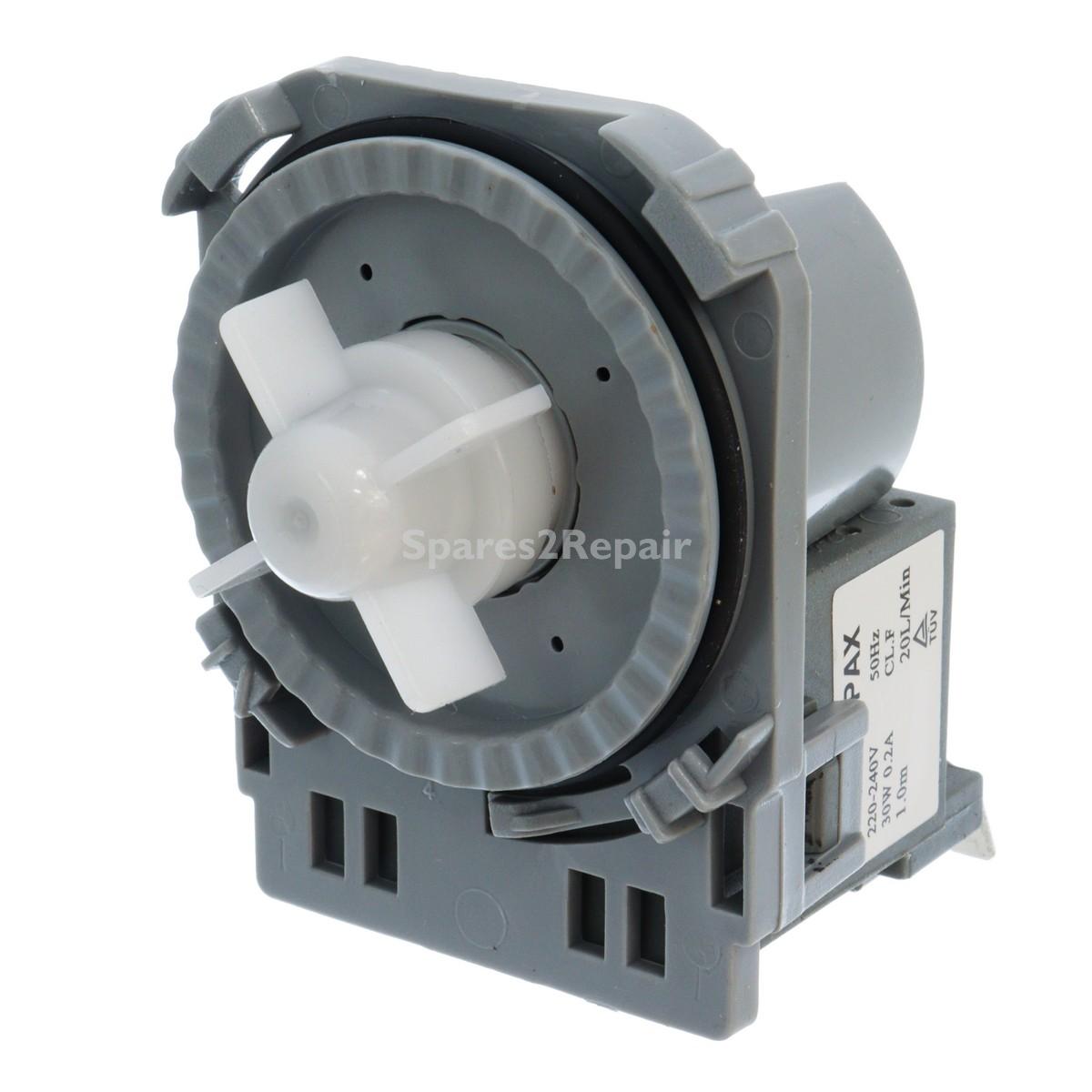 Universal Drain Outlet Pump Base (Twist Fixing, 2 Separate, Bottom Positioned Rear Facing Terminals, 220V-240V, 50Hz)