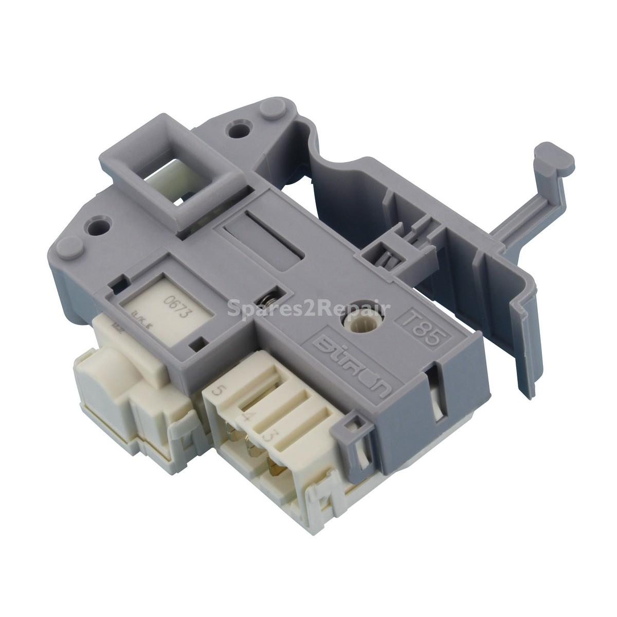 Compatible for Ariston ARXXL105; Scholtes SL70PWMAI, SL75PWDAI; Indesit IWDE, IWE; Hotpoint BHWD, BHWM, HV, WDD, WDF, WDL, WMD, WMF, WMA Series Door Interlock Switch