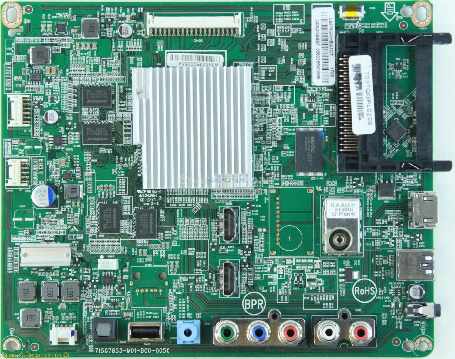 Philips 40HFL3011T/12 - Main AV - 715G7853-M01-B00-005K - CBPRGNHBA1CT