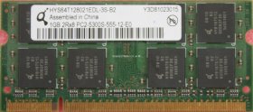 Qimonda 1Gb PC2-5300S DDR2-667 Laptop Memory