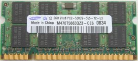 Samsung 2Gb PC2-5300S DDR2-667 Laptop Memory