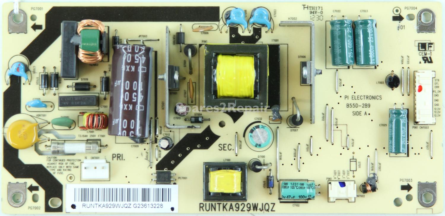 Sharp 32 Inch - Power Supply - RUNTKA929QJQZ - B55D-2B9