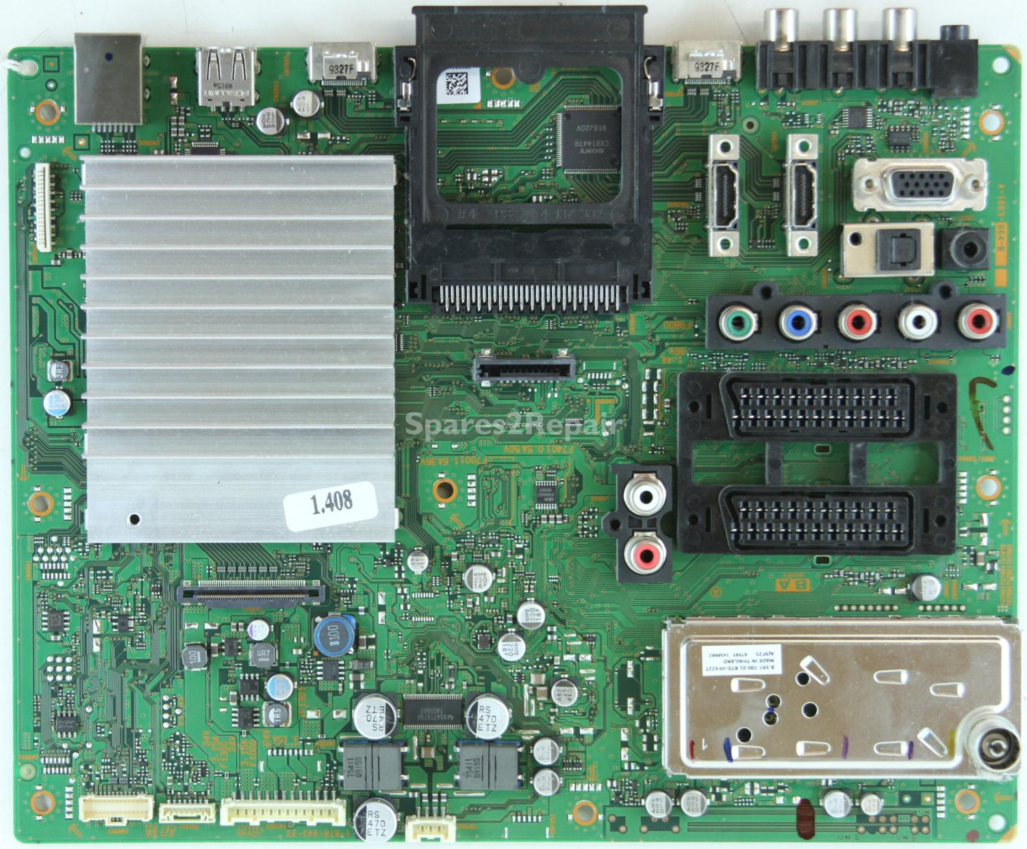 Sony KDL-40W5500 - Main AV - Y2008510B - 1-878-942-22 - A-1663-964-B