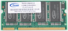 Team 512MB PC-3200 DDR-400 Laptop Memory