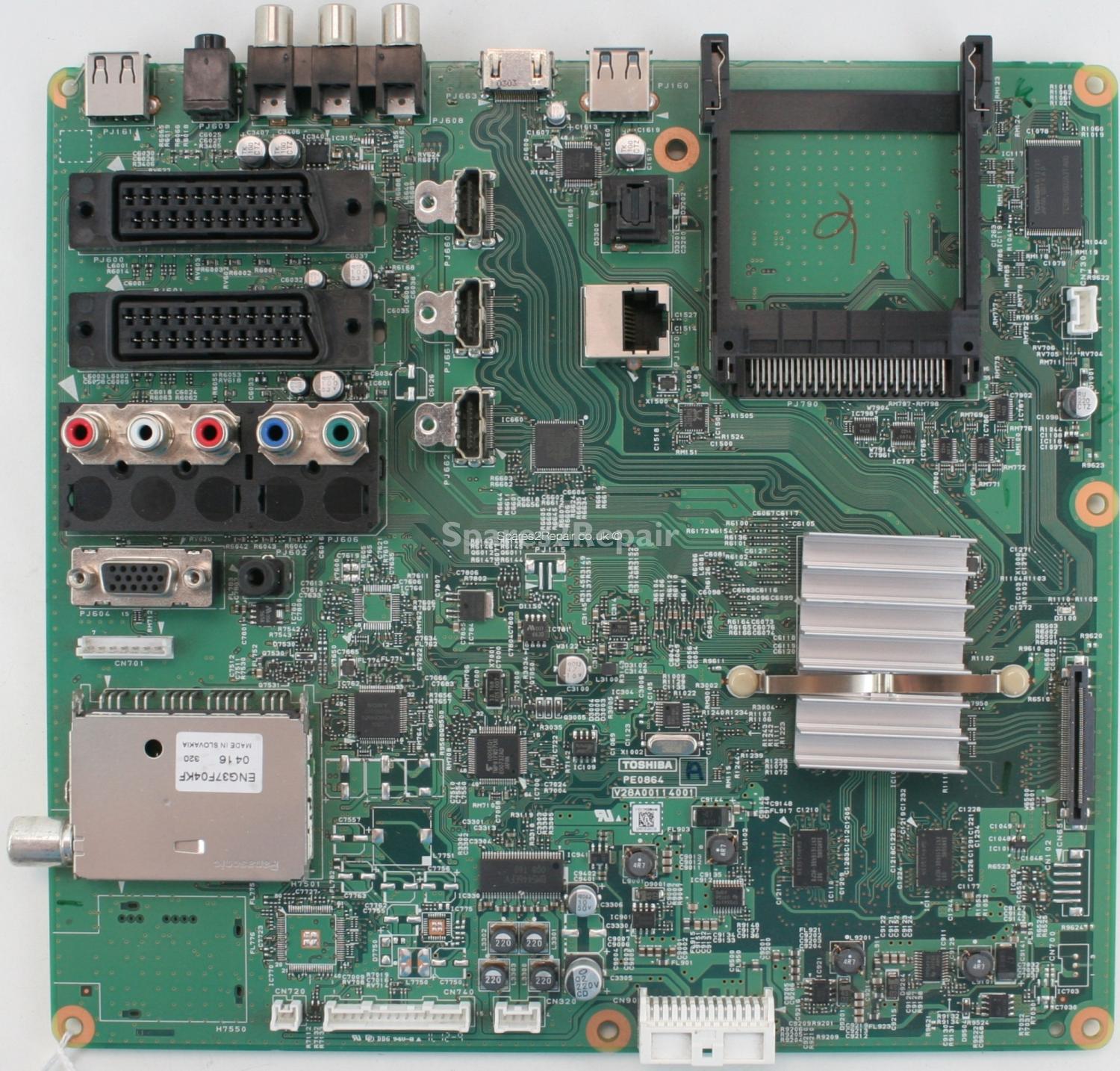 Toshiba 37RV753 - Main AV - PE0864 A - V28A00114001