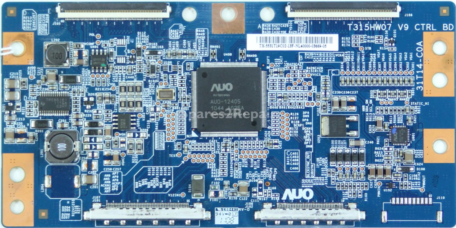 Toshiba 32UL863B - T-Con - 55.31T19.C02 - T315HW07 V9 CTRL BD - 31T14-C0A