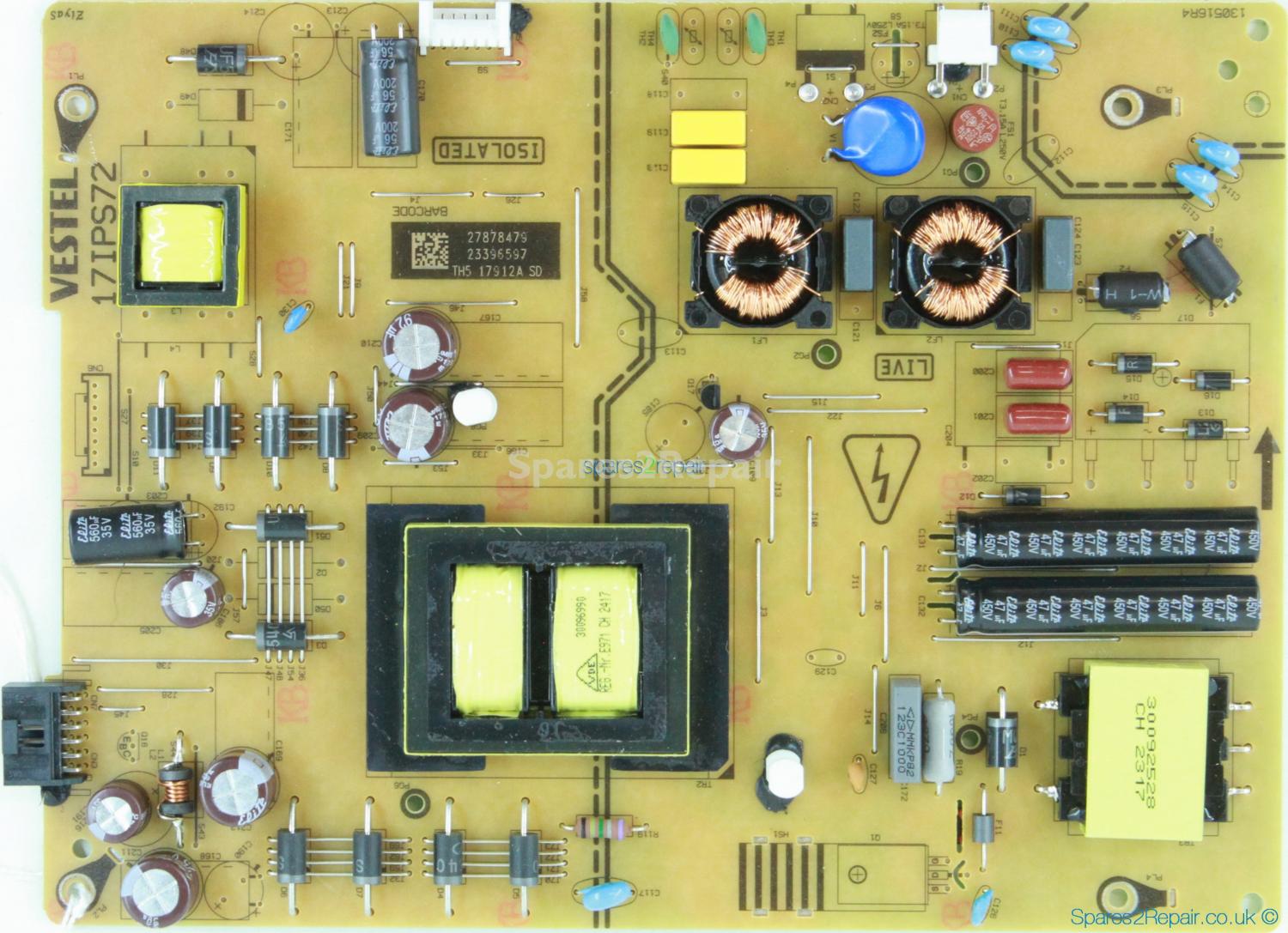 Toshiba 43U5766DB - Power Supply - 23396597 - 17IPS72 - 130516R4