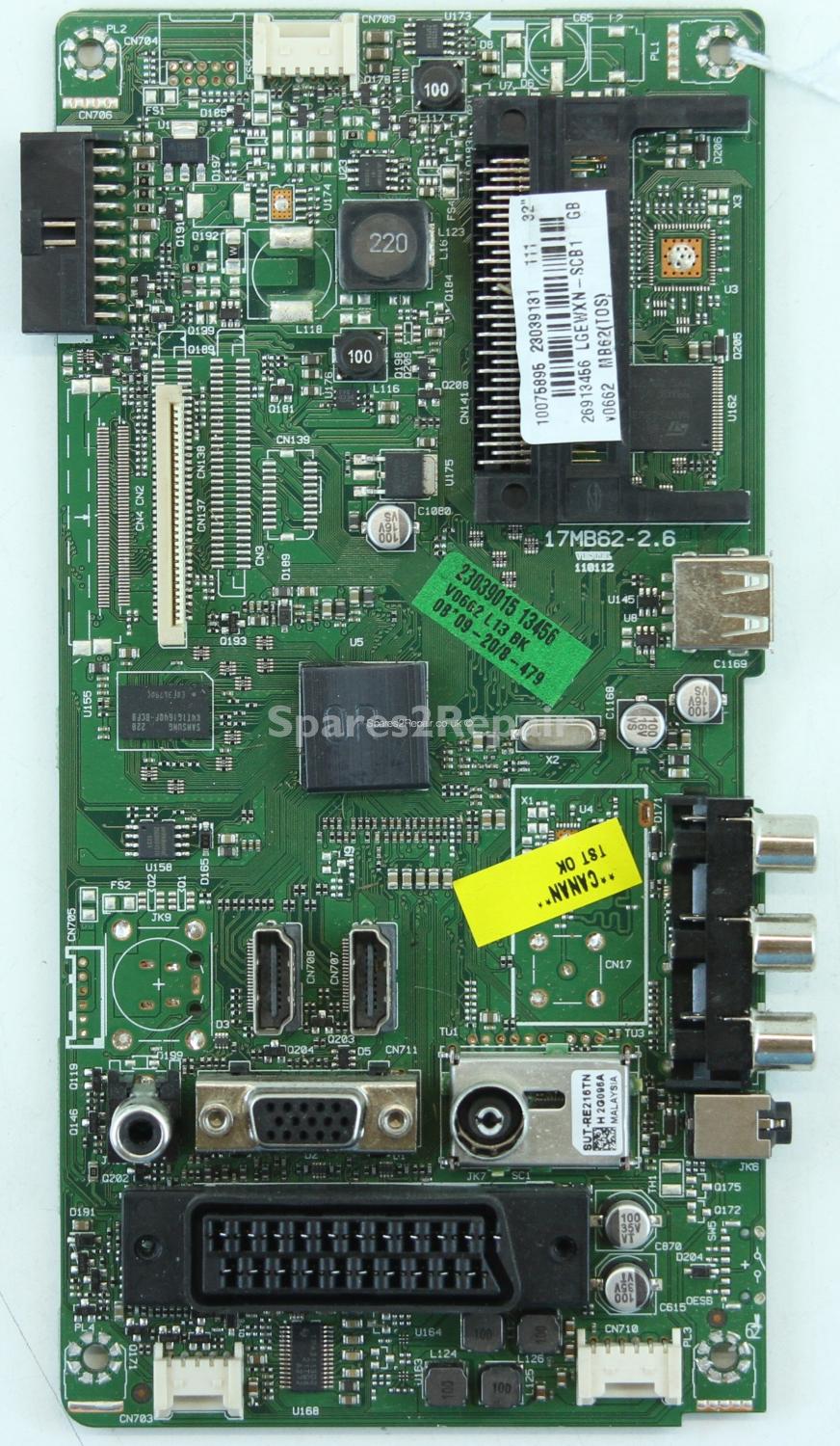 Toshiba 32BV502B - Main AV - 23039131 - 17MB62-2.6 - 110112
