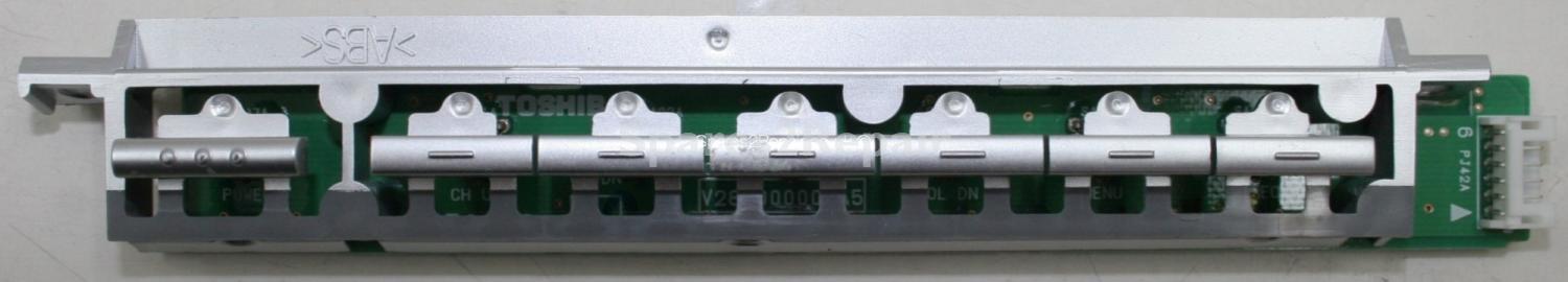 Toshiba 32WL66P - Buttons - PE0029 A-5 - V28A000005A5 - V28A000041A0 - R-1786 (With Plastic)