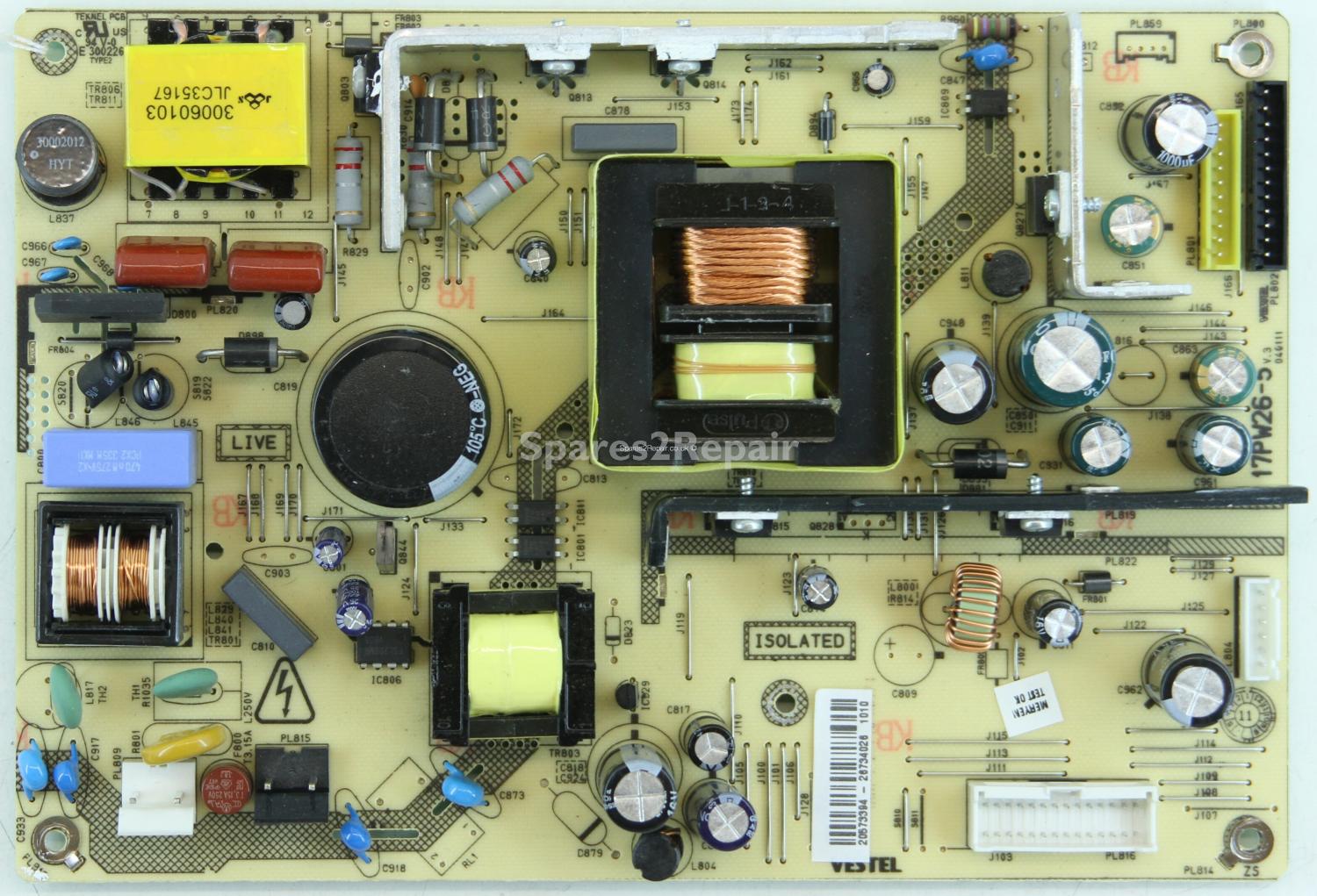 Toshiba 37BV701B - PSU - 17PW26-5 V.3 - 040111 - 20573394