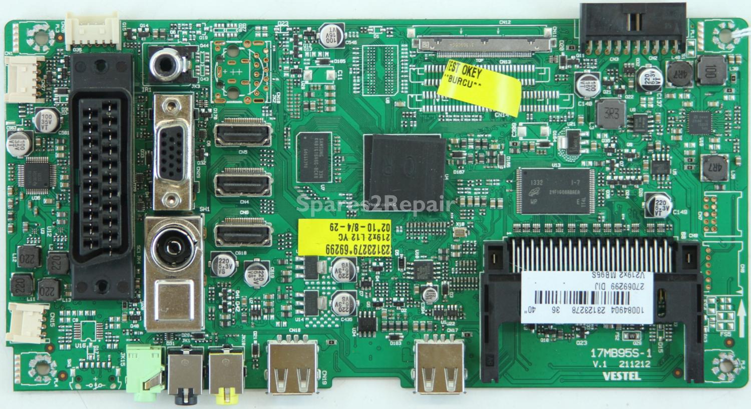 Toshiba 40L1333DB - Main AV - 23123278 - 17MB95S-1 V.1 - 211212