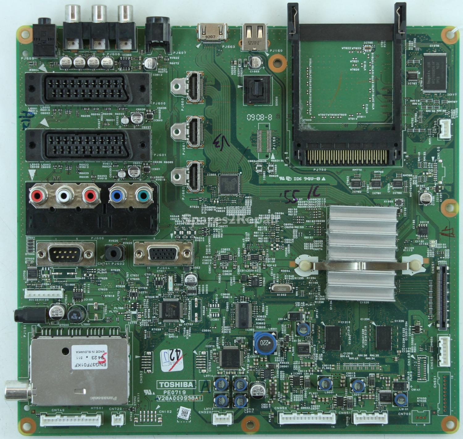 Toshiba 42AV635D - Main AV - PE0719 A - V28A000938A1