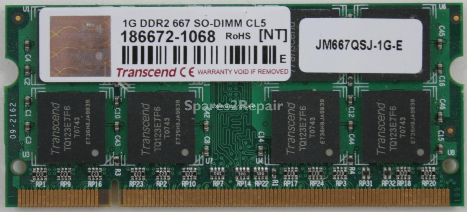 Transcend 1Gb PC2-5300S DDR2-667 Laptop Memory